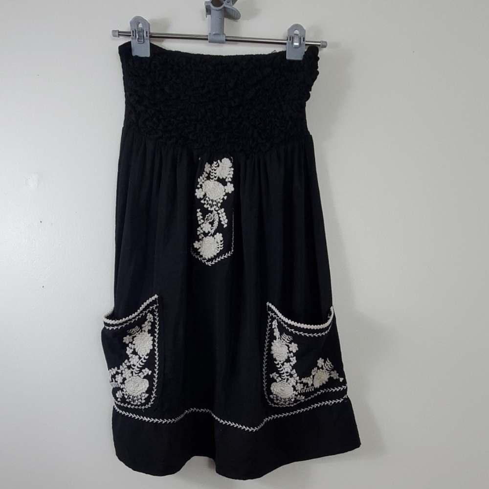 Whisper Black Sleeveless Halter Dress Size L